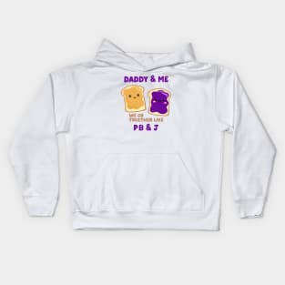 pbj daddy & me (grape) Kids Hoodie